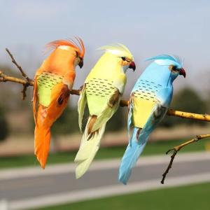 Quality Goose Christmas Fake Feathered Birds , Party Decorations Artificial Feathered Birds wholesale