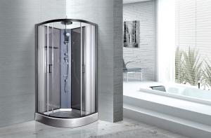 Quality Convenient Comfort Bathroom Shower Cabins With 4MM Light Grey 663C Back Panel wholesale