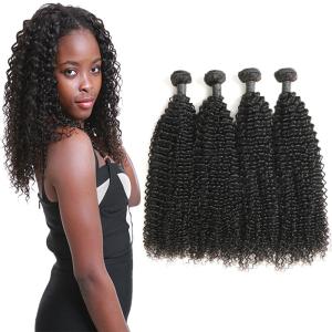 Quality Authentic Real Curly Human Hair Weave Bundles Without Chemical Processed wholesale