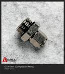 G1/4-6mm Quick Connect Air Fittings Straight Compression Fitting