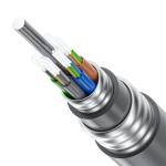 GYTA53/GYTA/GYTS Black Outdoor Fiber Optic Cable For Underground Direct Buried
