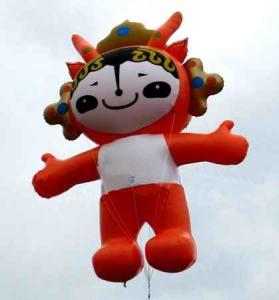 Quality Attractive inflatable fuwa balloon with pvc material wholesale