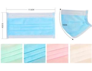 Quality Blue Non Woven Fabric Face Mask Multi Layer Protection Design High Filtration Rate wholesale