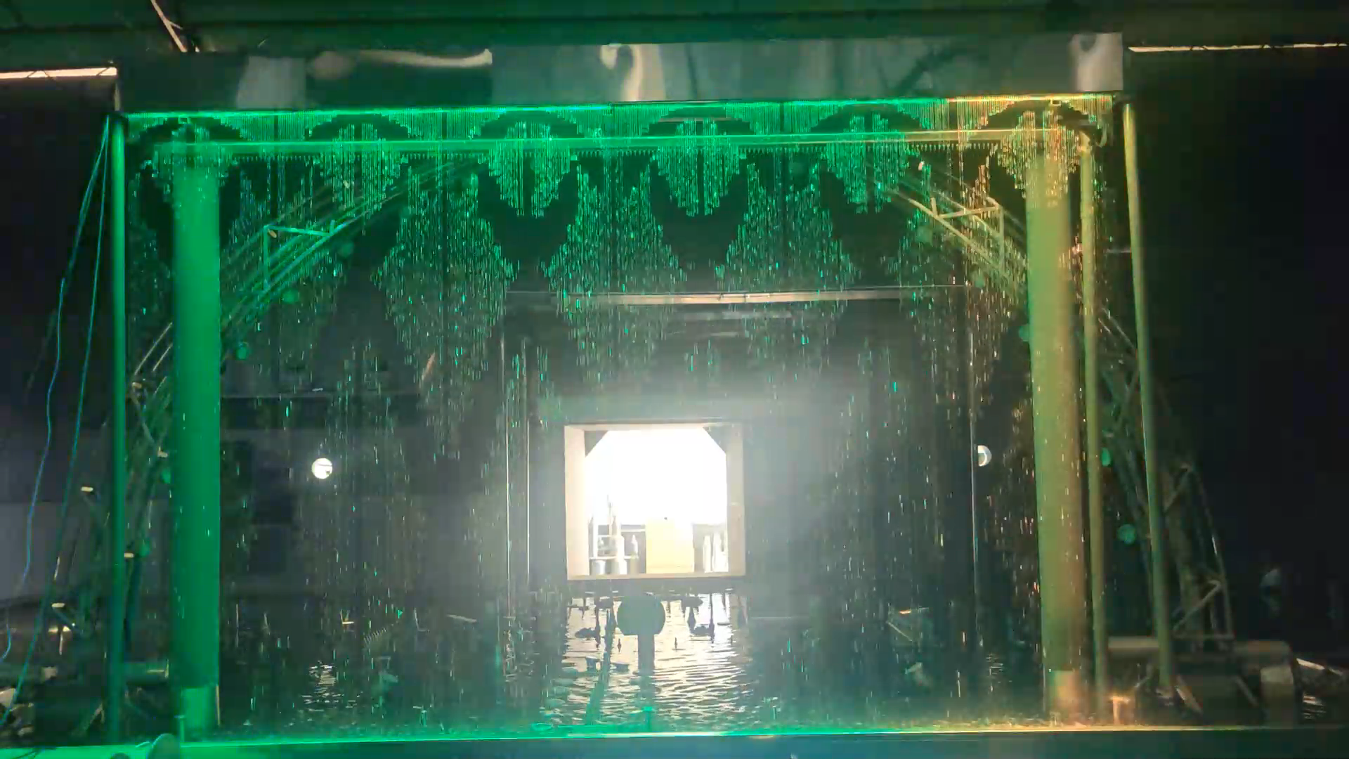Customizable Digital Water Curtain Fountain For Outdoor Space