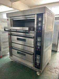 Quality 6 Trays LPG Gas Deck Oven 220V 50HZ 3 Deck Model for Commercial Restaurant Cooking wholesale