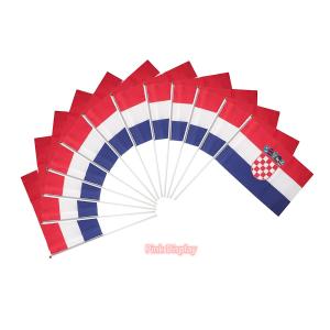 Quality Silkscreen 100 Polyester Hand Waving Flag For Sports wholesale