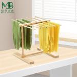 Bamboo Pasta Drying Rack With Transfer Rod For Restaurants