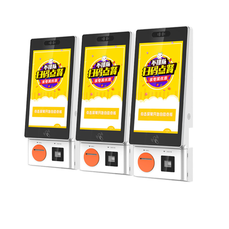 LKS 24inch 27inch Self Ordering Kiosk for Fast Food Restaurant