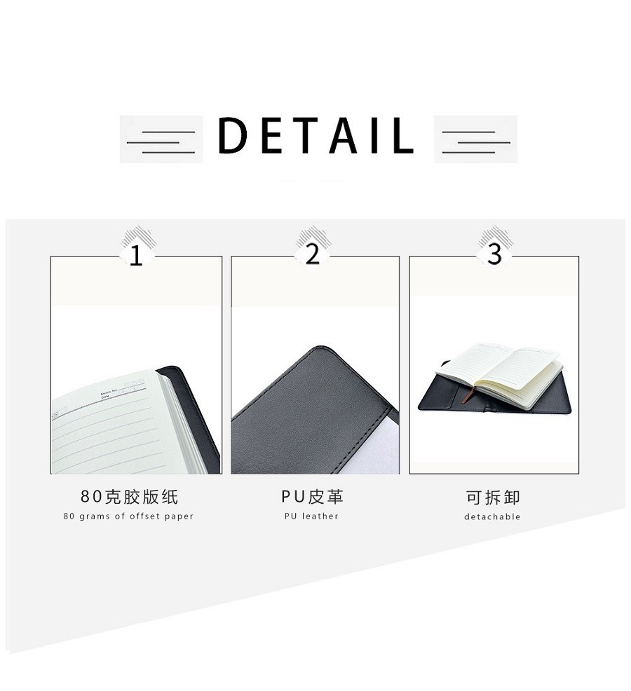 Double-Sided Sublimation Leather Detachable Binder Notebook A5 A6 For Personalized Sublimation Photos Printing
