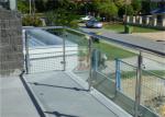 Prefabricated Stainless Steel Glass Railing with Round / Square Tube Handrail