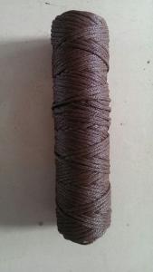 Quality 3mm Chocolate Brown Braided Polyethylene Twine 270m/Kg-130kgf wholesale