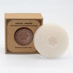 BPA Free Beauty Used Konjac Round Bath Sponge For Facial Cleaning