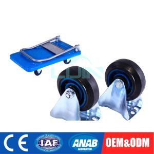 Quality 1 tire portable flatted platform hand trolley &amp; Utility Service Cart wholesale