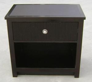 Quality Wooden hotel furniture stone top night stand/bed side table NT-0010 wholesale