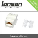 ABS Plastic Wire Cable Assembly 180 Degree Cat5e UTP Keystone Jack
