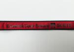 Advertisement Black Imprinted neck Silk Screen Lanyards with ID cards