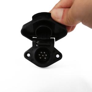 Quality Small Size Trailer Plug Socket / Trailer Connector Socket 7 Pole Power Supply wholesale