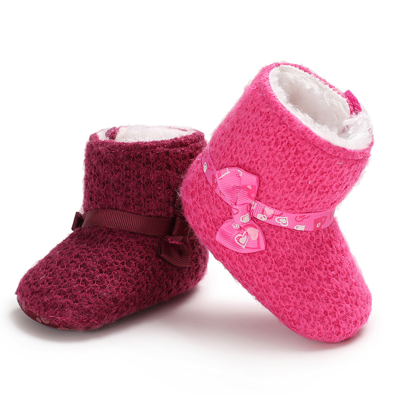 2019 winter Cotton plush warm 0-18 months Newborn baby booties