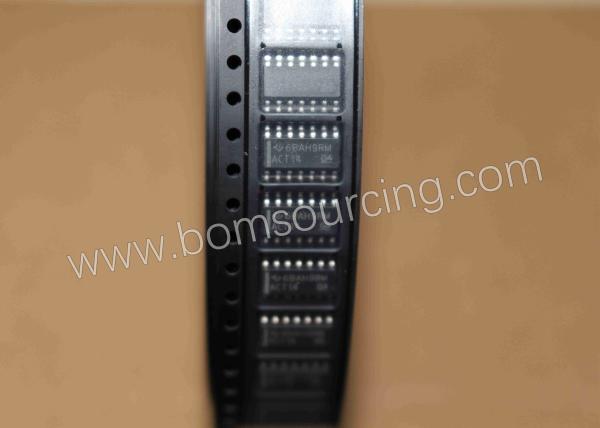 14 SOIC Integrated Circuit IC Chip , ACT14 Inverter Schmitt Trigger IC 6 Channel