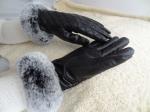 warm-keeping women sheepskin leather gloves