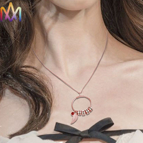SS304 Personalized Birthstone Necklace