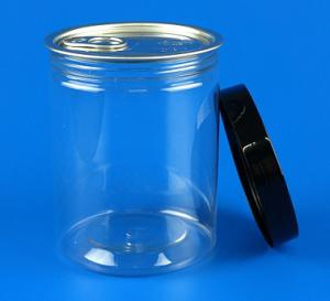 Quality Lightweight Clear Plastic Cookie Jar Round Shape Eco Friendly Transparent Body wholesale