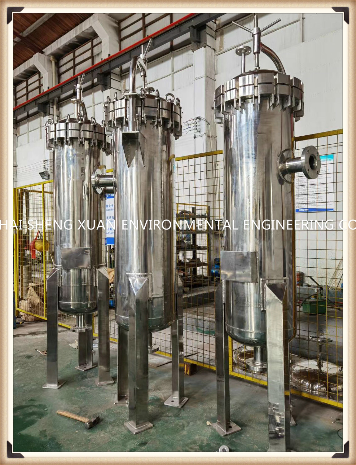 SS304 Bag Filter Vessel 0.5 Micron Liquid Filter Housing