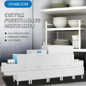 Quality OEM Commercial Stainless Steel Dishwasher High Pressure Freestanding Dishwasher wholesale