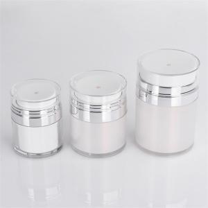 Quality White Eco Friendly Airless Cosmetic Bottle Packaging Refillable Skincare 50ml wholesale