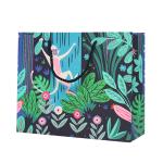 Promotional LOGO Ribbon Handle Paper Reusable Shopping Bag