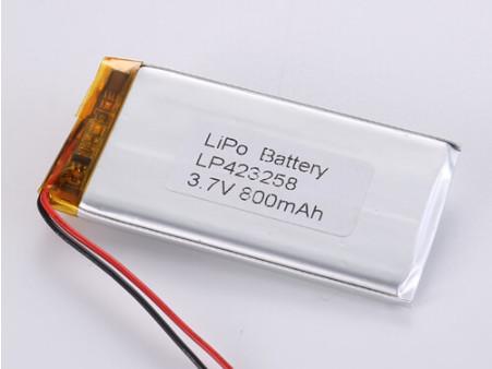 LP423258 3.7V 800MAH Chemical Composition Lithium Polymer Battery Li-ion