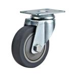 medium duty 5" thread grey TPR caste, 125mm TPR castors,Rueda