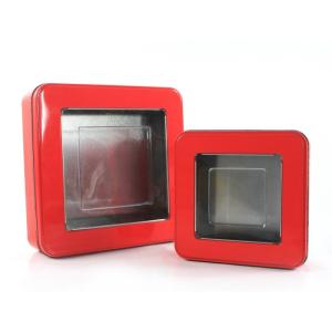 Quality Personalized Cookie Tin with Transparent Lid wholesale