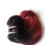 8 Inches Wholesale Ombre 1B/99J Curl Brazilian Hair Snail Weave