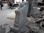 Granite hand carved weep angel statue memorial monuments
