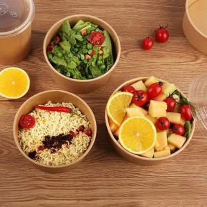 Quality Greaseproof 8oz 12oz Kraft Paper Food Container With Paper Lid wholesale