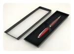 Black Velvet Case Personalized Pen Box 190x80x28 mm Size Brown Color