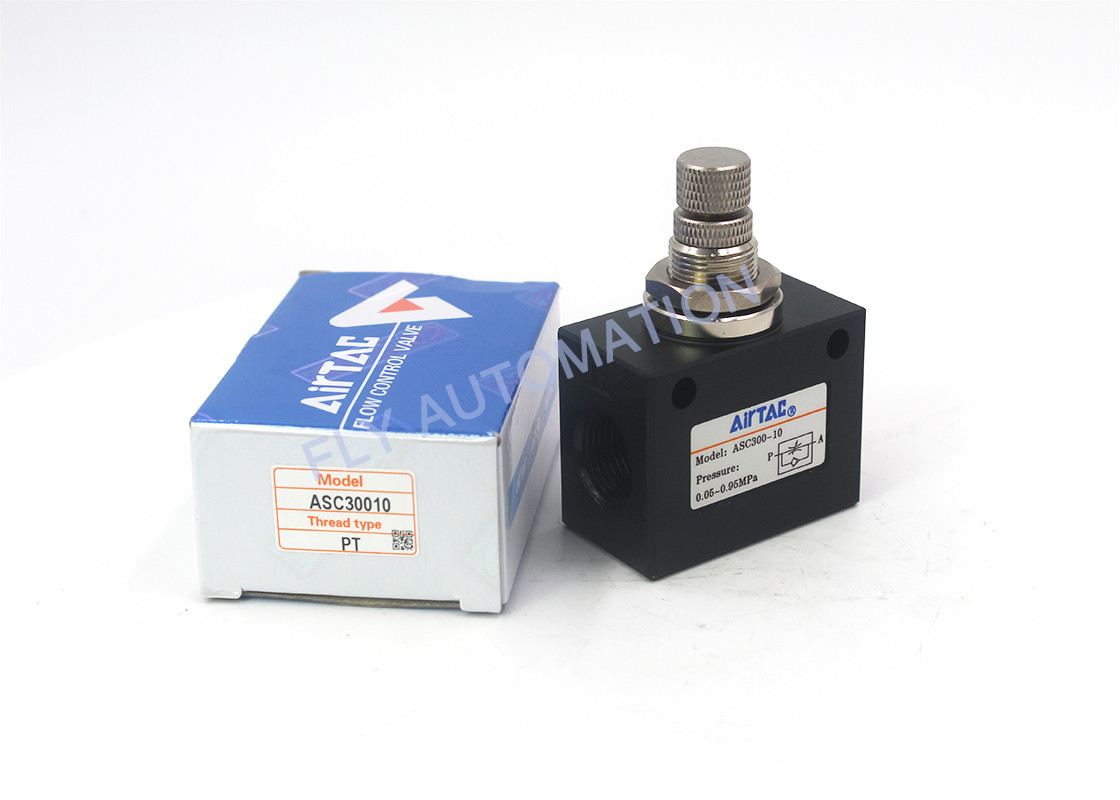 AIRTAC ASC300-10 ASC Pneumatic Air Flow Control Valve Gas Speed Solenoid Port 1