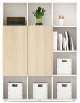 1200mm Melamine Office Furniture File Storage Cabinet 2 Doors Vertical