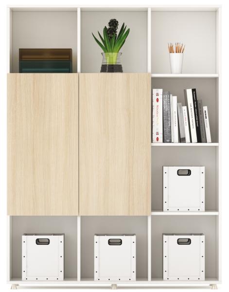 1200mm Melamine Office Furniture File Storage Cabinet 2 Doors Vertical