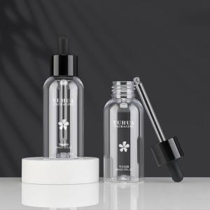 Quality Black Dropper PET Packaging Bottles 24/410 Silk Screen Printing 80ml wholesale