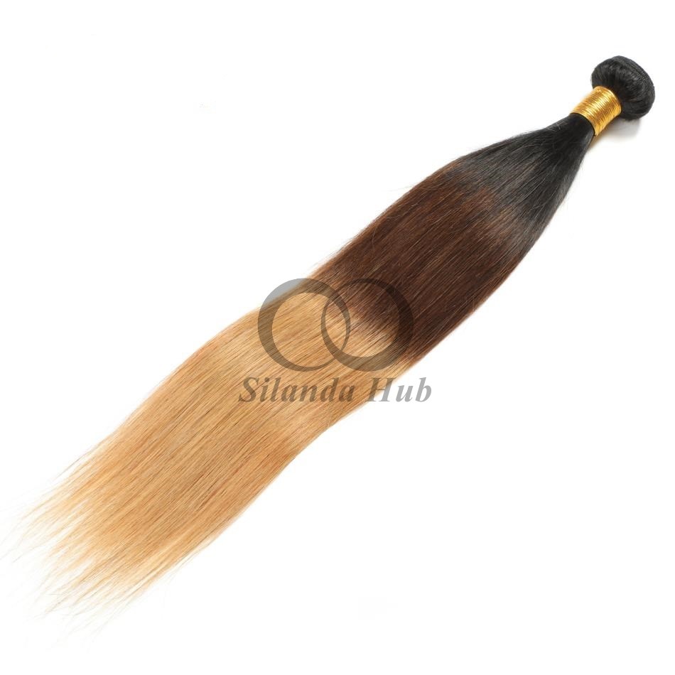 #T1B/4/27 Straight Remy Human Hair Bundles Sew In Weave Bundles Brazilian Bundle Deals