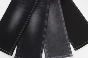 Quality Wholesale 10.5 oz warp slub high stretch black backside woven denim fabric for jeans wholesale