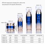 120ml Blue Gradient Cosmetic Packaging Bottle Glass Empty Skincare Bottles For