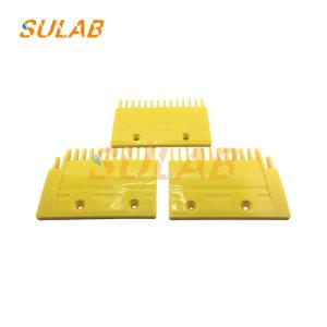 Quality Mitsubishi Escalator Spare Parts Yellow Plastic Comb Plate YS125B688 YS120B976 wholesale
