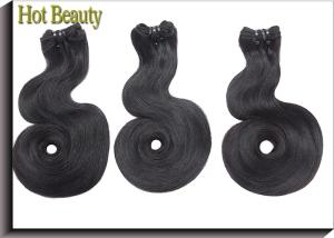 Quality 20 Inch Unprocessed Full Cuticle Double Drawn Human Hair / Grade 7A Virgin Hair wholesale