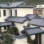 Matt Traditional Clay Roof Tiles 220mm Plain Asian Style Roof Tiles