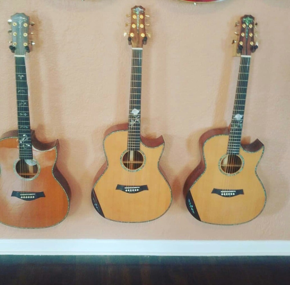 AAAAA all solid wood guitar customize right the best D shape right left handed acoustic electric guitar