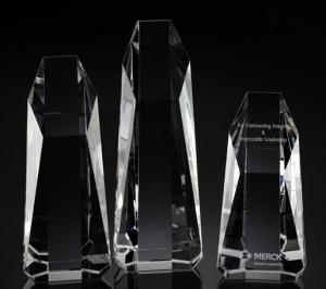 Quality excalibur crystal tower award/3d laser engraving tower crystal award/tower crystal trophy wholesale