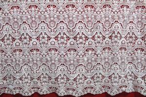 Quality 100% Polyester Chemical embroidery lace fabric for lady's dresses and Garment wholesale